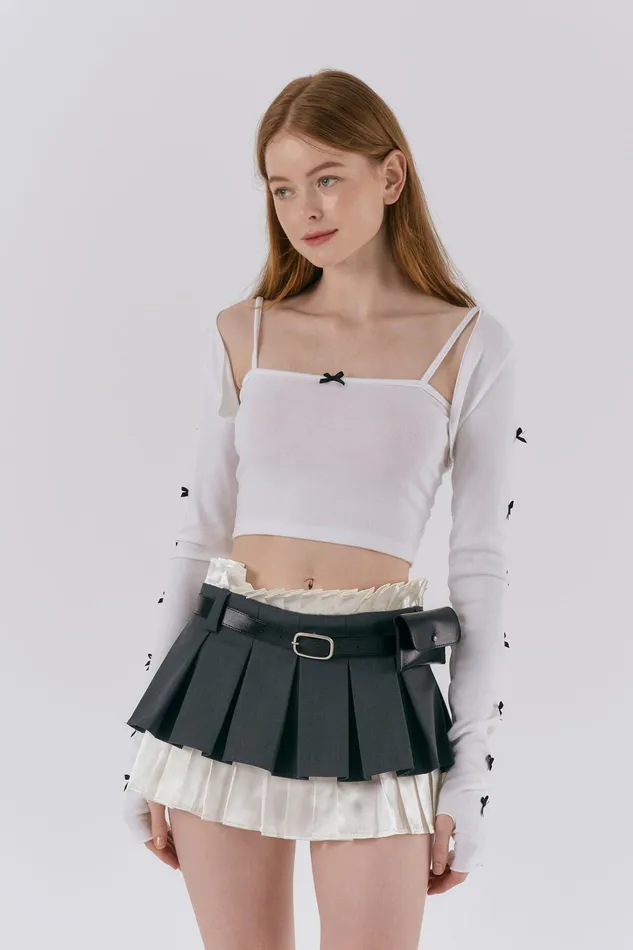 Storets Amber Layered Pleated Skirt Women Skirts