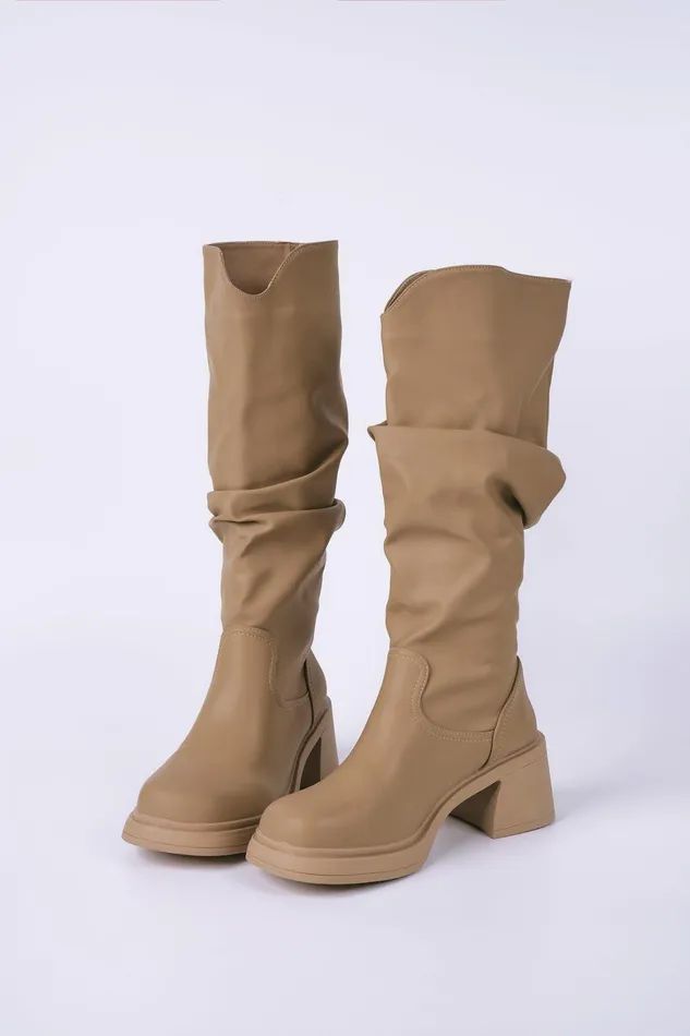 Storets Annie Platform Knee Length Boots Women Shoes