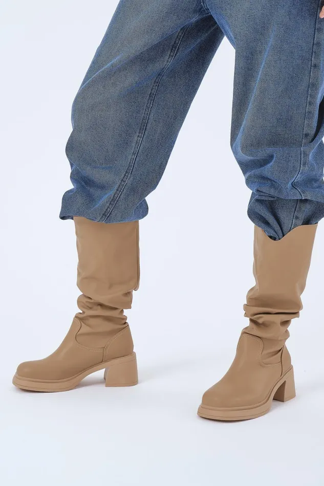 Storets Annie Platform Knee Length Boots Women Shoes