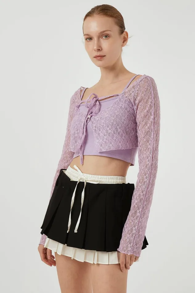 Storets Ava Top and Cardi Set Women Tops Storets Ava Top and Cardi Set Women Tops