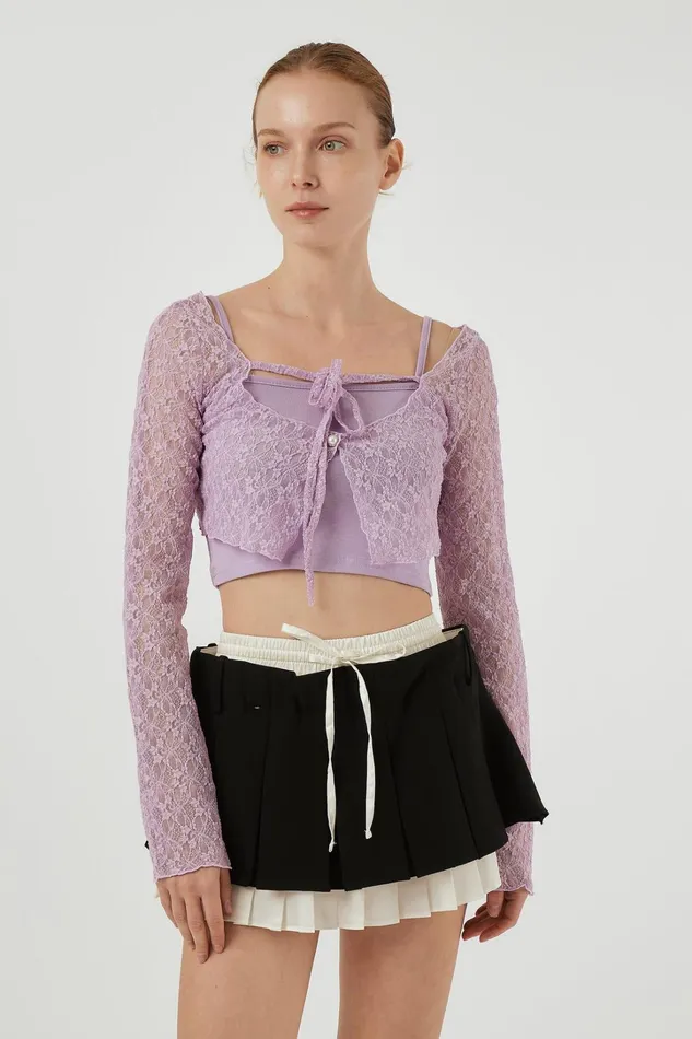 Storets Ava Top and Cardi Set Women Tops Storets Ava Top and Cardi Set Women Tops