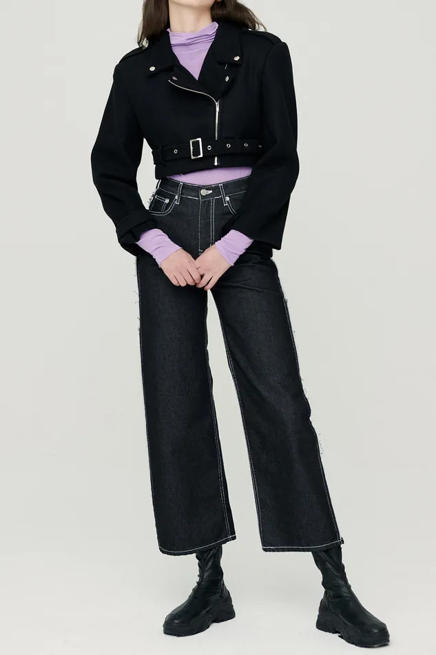 Storets Bexy Rider Jacket W Belt Women Jackets and Coats