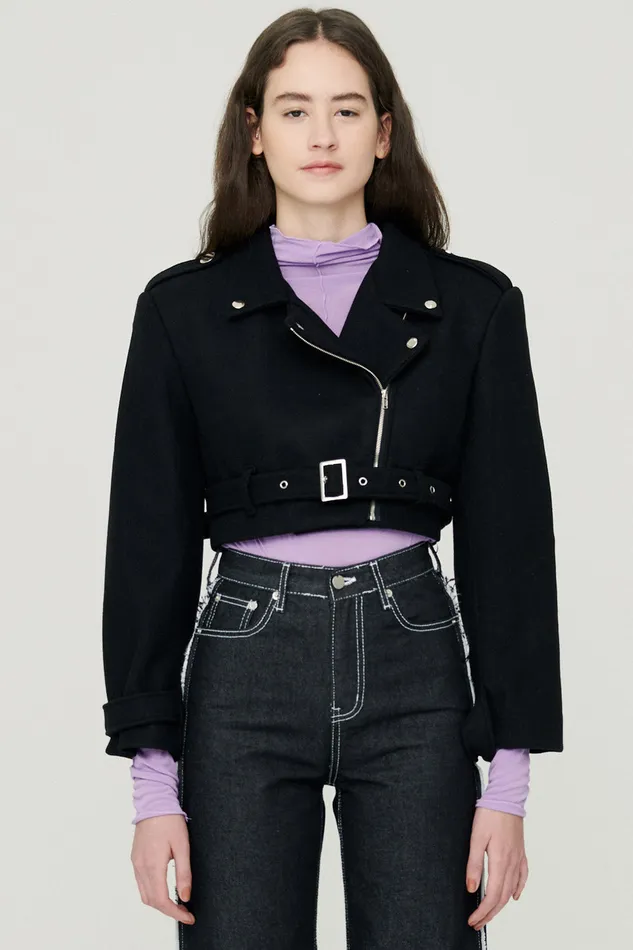 Storets Bexy Rider Jacket W Belt Women Jackets and Coats