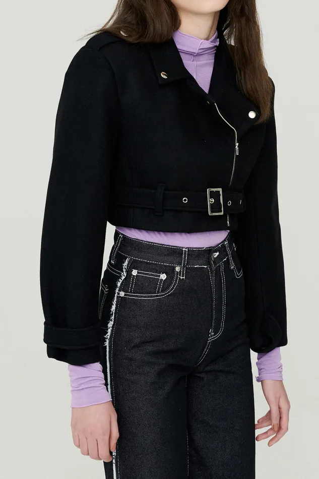 Storets Bexy Rider Jacket W Belt Women Jackets and Coats