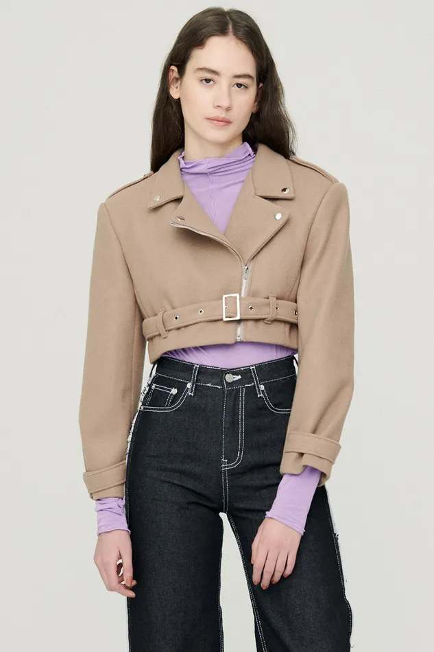 Storets Bexy Rider Jacket W Belt Women Jackets and Coats