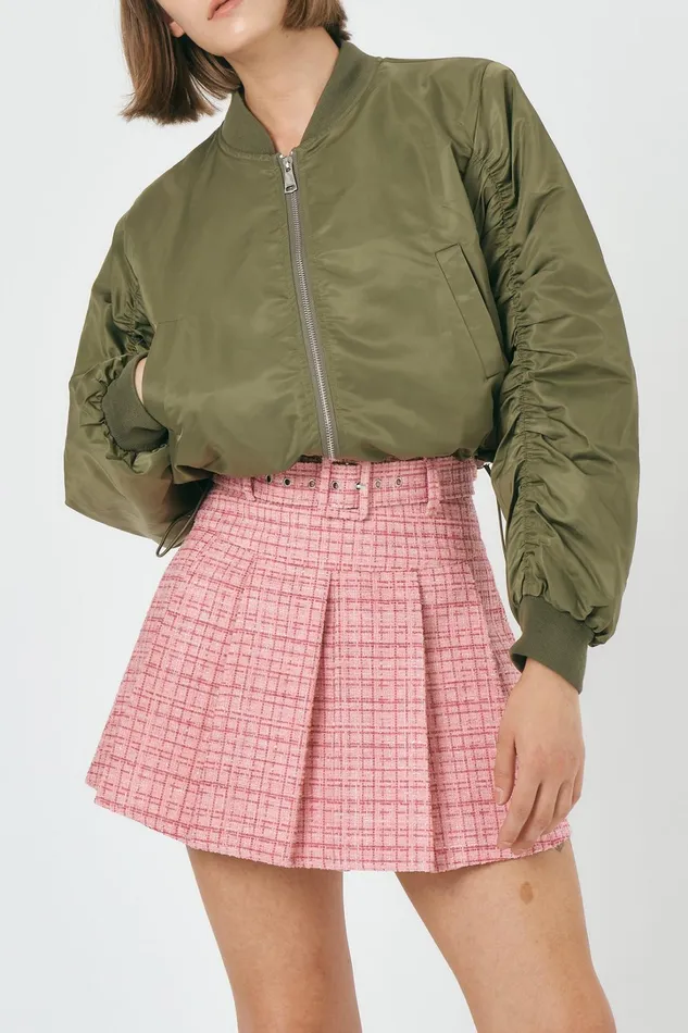 Storets Claire Ruched Sleeve Jacket Women Jackets and Coats