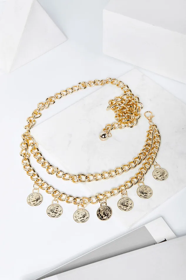 Storets Coin Chain Belt Women Others