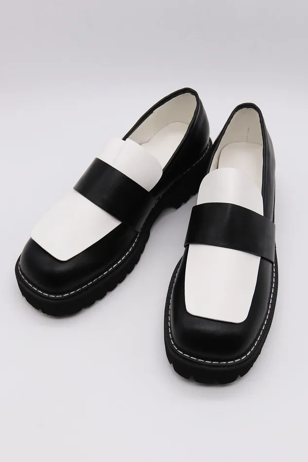 Storets Colorblock Flatform Loafer Women Shoes