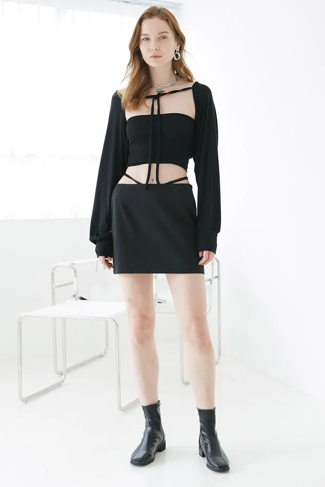 Storets Hailey Low Rise Skirt WString Women Skirts
