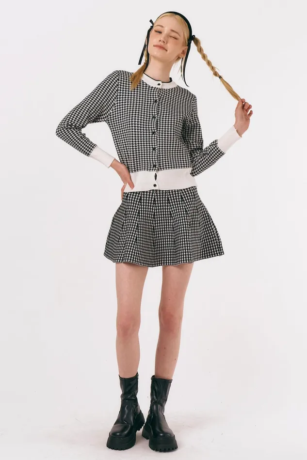 Storets Hazel Knitted Cardi And Skirt Set Women Sweaters and Knitwears