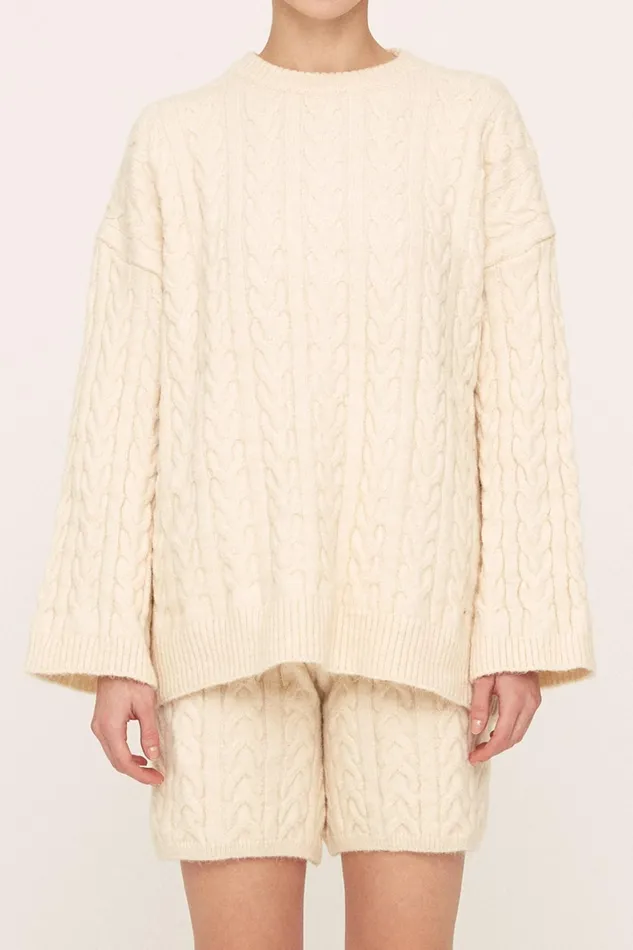 Storets Ivy Cable Sweater N Shorts Set Women Sweaters and Knitwears Storets Ivy Cable Sweater N Shorts Set Women Sweaters and Knitwears