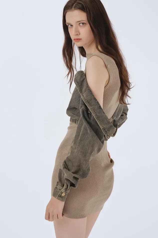 Storets Ivy Cold Shoulder Dress Women Mini Dresses