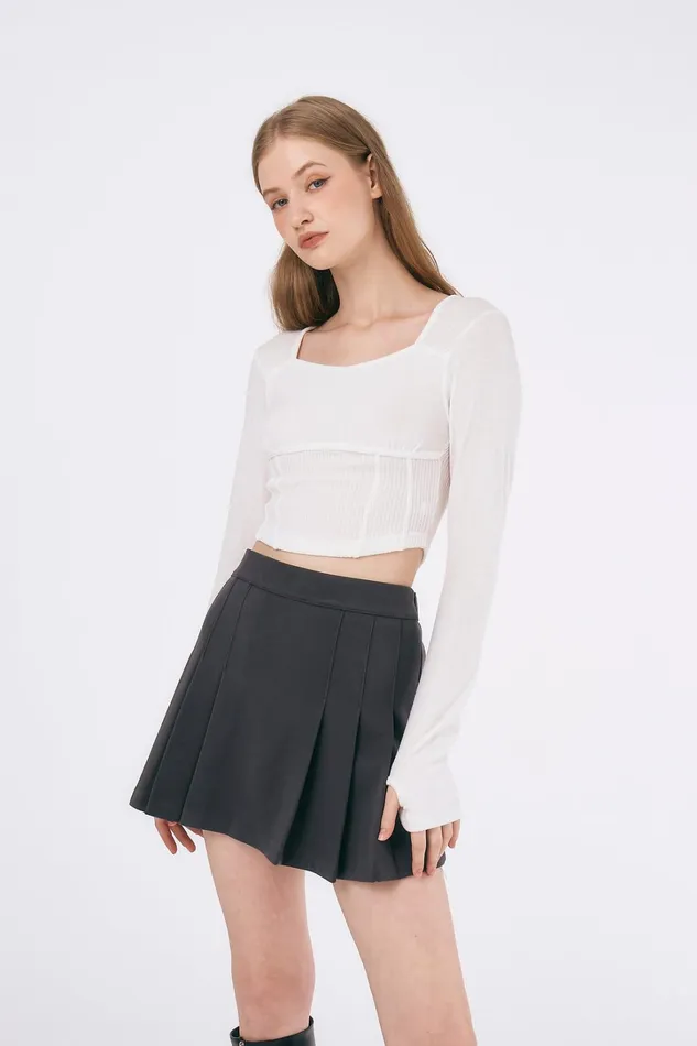 Storets Ivy Squared Neck Top Women Tops