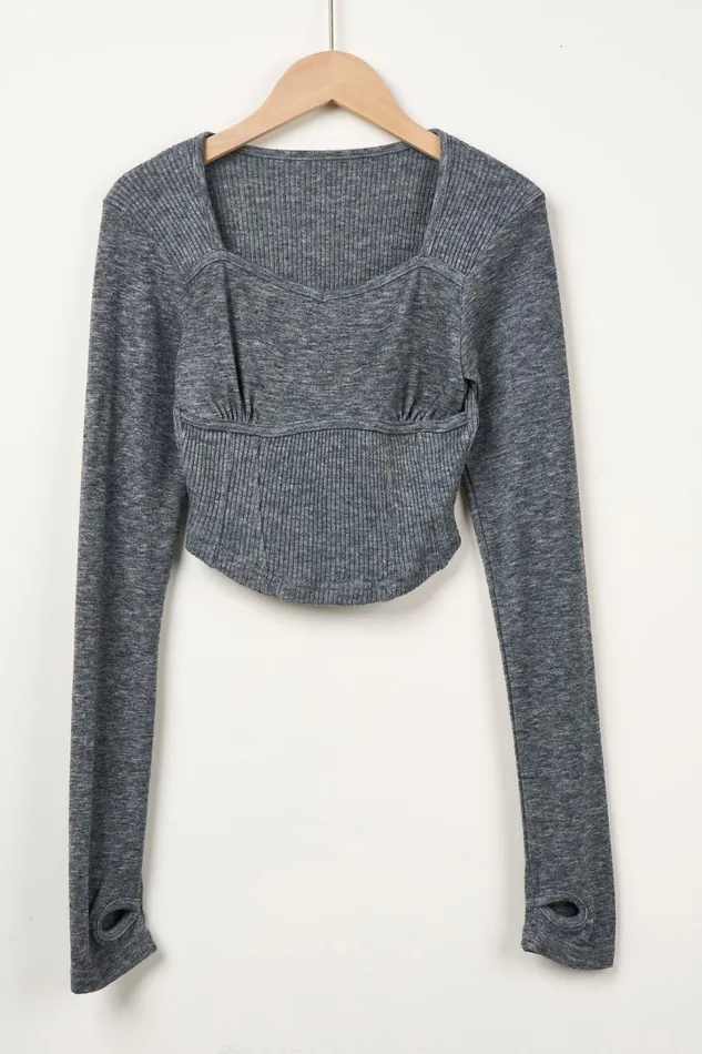 Storets Ivy Squared Neck Top Women Tops