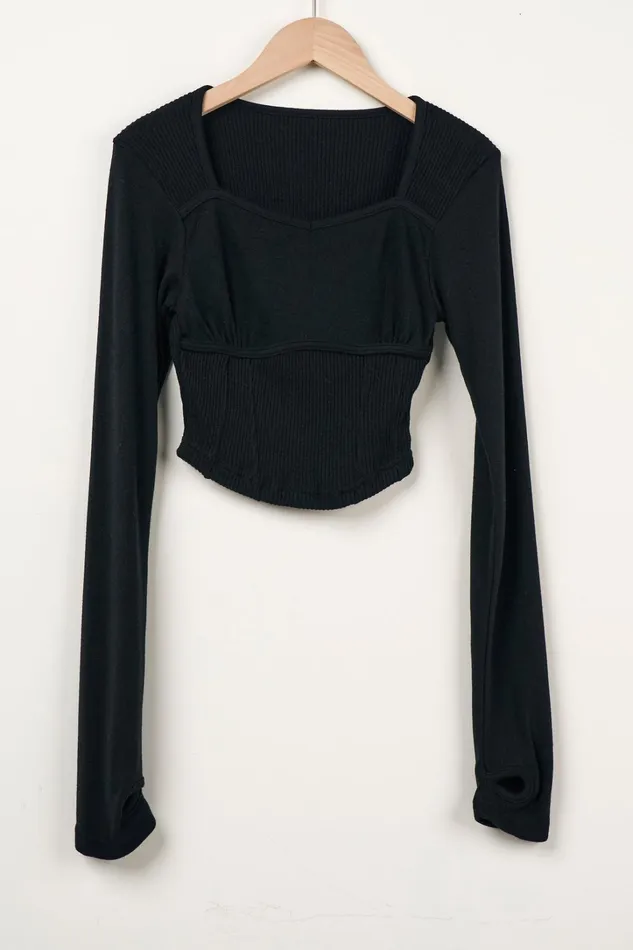 Storets Ivy Squared Neck Top Women Tops