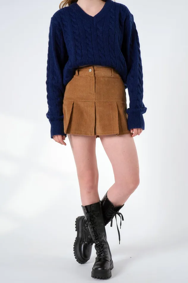 Storets Kyla Corduroy Mini Skort Women Skirts
