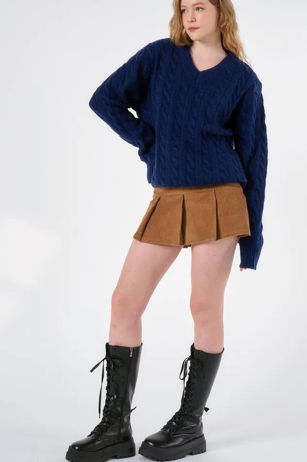 Storets Kyla Corduroy Mini Skort Women Skirts