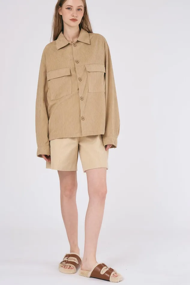 Storets Madison Oversized Cord Jacket Women Jackets and Coats