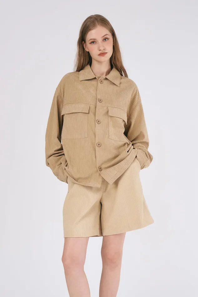 Storets Madison Oversized Cord Jacket Women Jackets and Coats