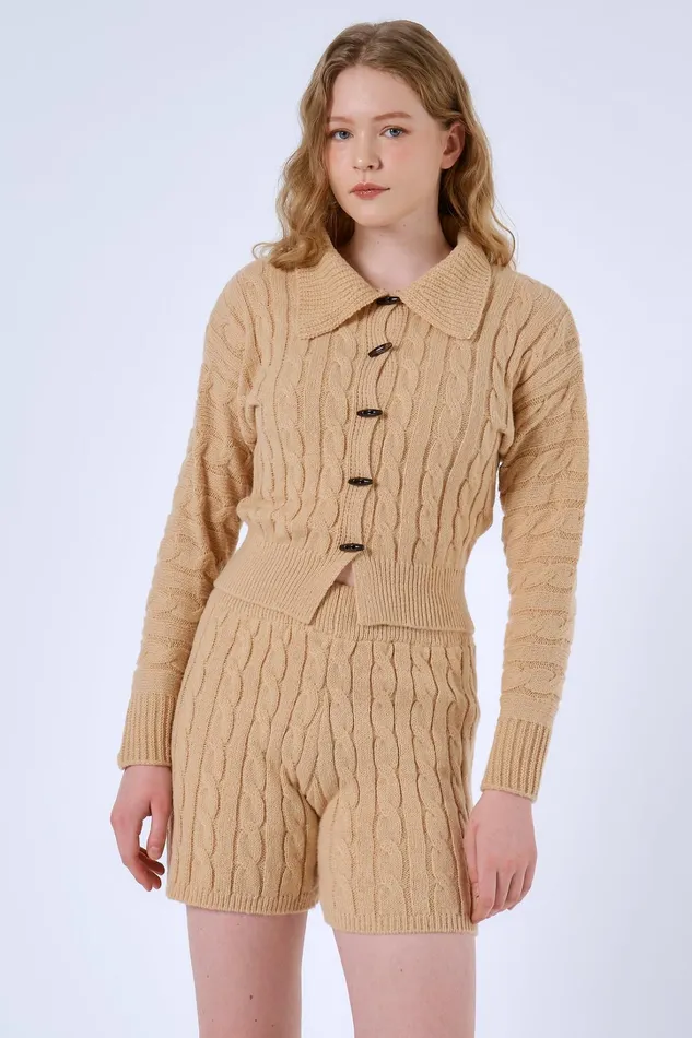 Storets Milly Sweater Top and Shorts Set Women Tops