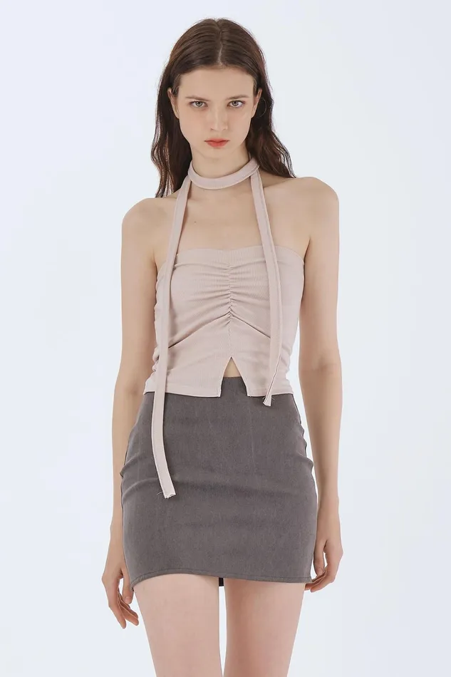 Storets Olivia Ruched Bandeau Top Women Tops Storets Olivia Ruched Bandeau Top Women Tops