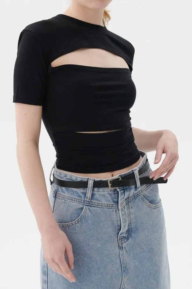 Storets Quinn Cutout Top Women Tops Storets Quinn Cutout Top Women Tops