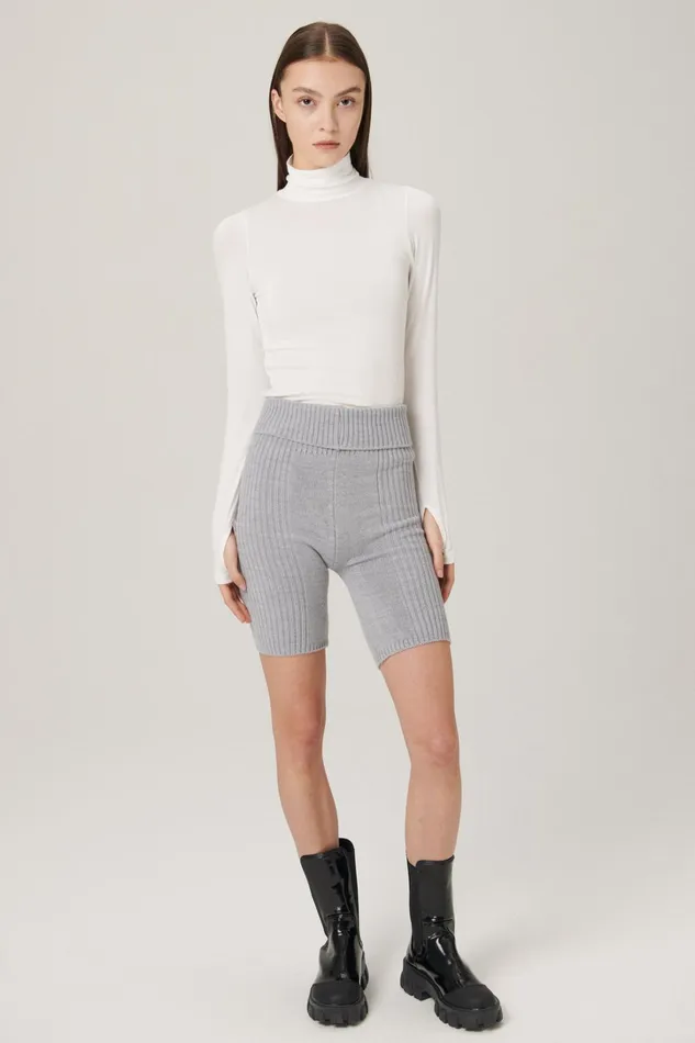 Storets Quinn Sweater Biker Shorts Women Sweaters and Knitwears