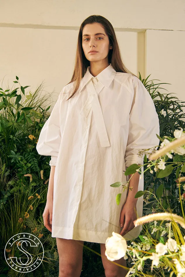 Storets Recycled Nylon Shirt Dress Women Shirt Dresses