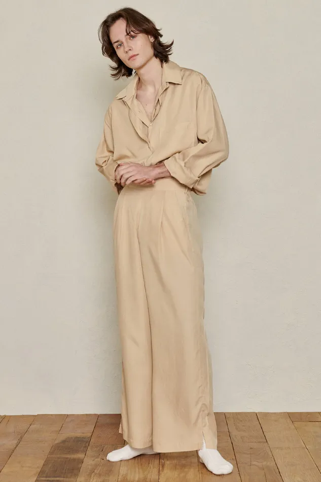 Storets Relaxed Fit Bamboo Pants Women Trousers