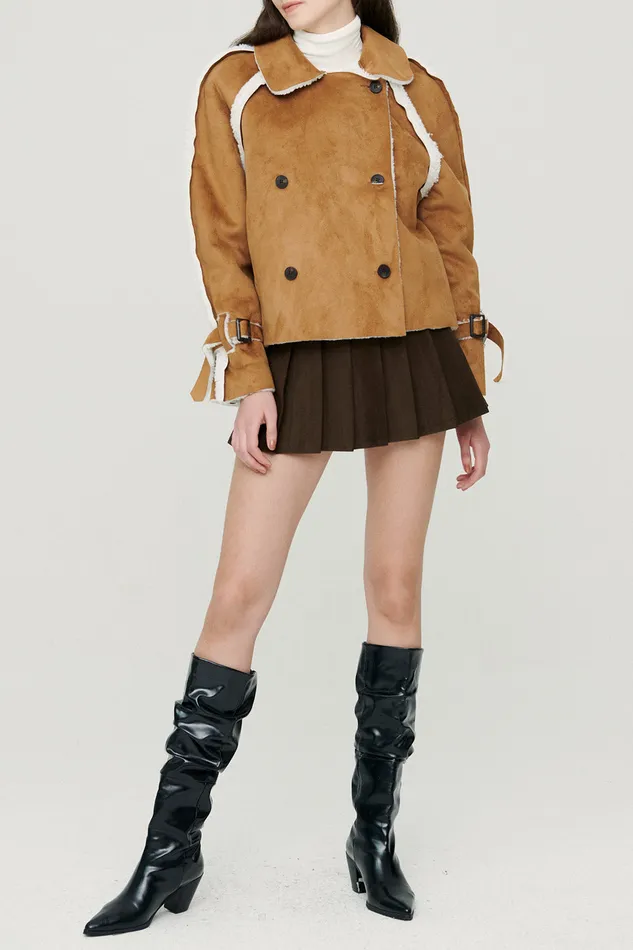 Storets Sybil Shearling Oversize Jacket Women Jackets and Coats