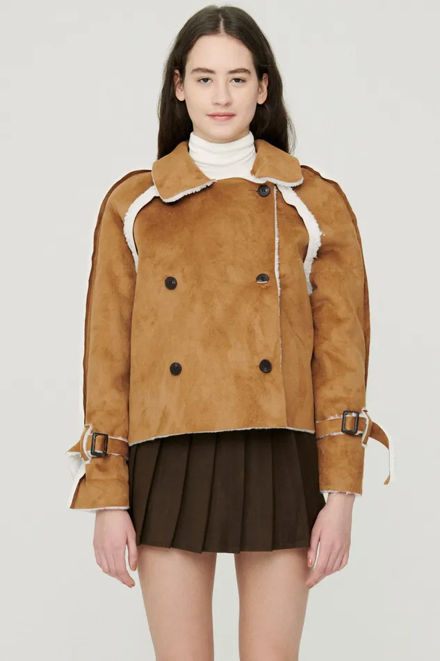 Storets Sybil Shearling Oversize Jacket Women Jackets and Coats