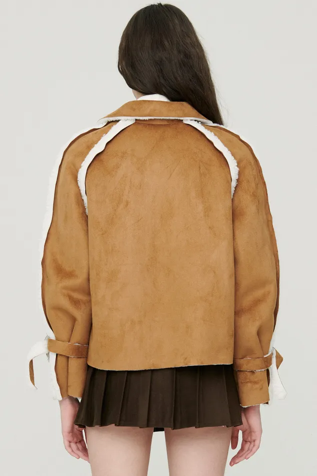 Storets Sybil Shearling Oversize Jacket Women Jackets and Coats