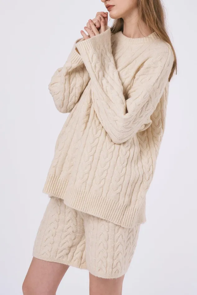 Storets Zoe Knitted Top and Shorts Women Sweaters and Knitwears