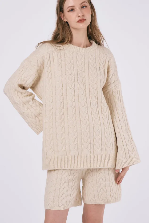 Storets Zoe Knitted Top and Shorts Women Sweaters and Knitwears