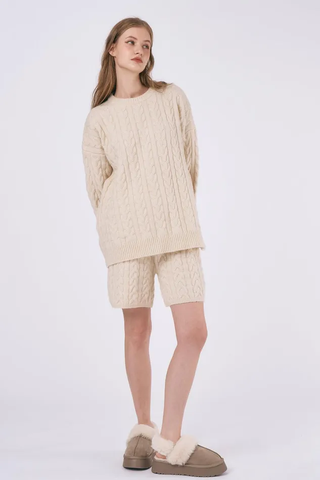 Storets Zoe Knitted Top and Shorts Women Sweaters and Knitwears