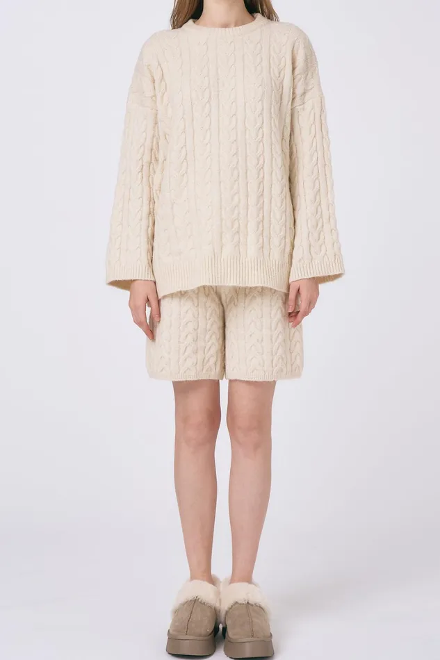Storets Zoe Knitted Top and Shorts Women Sweaters and Knitwears