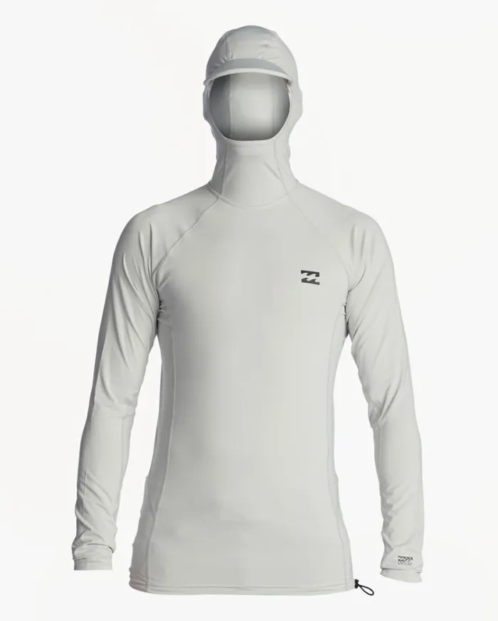 Strike Mission Hooded UPF 50 Long Sleeve Rashguard Grey Men Billabong Shorts