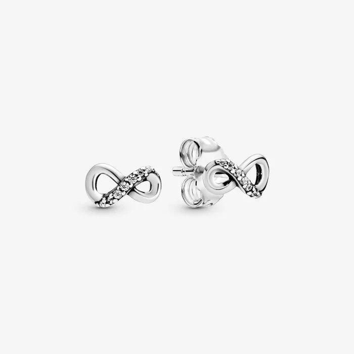 Stud Earrings Women Pandora Sparkling Infinity Stud Earrings Sterling Silver