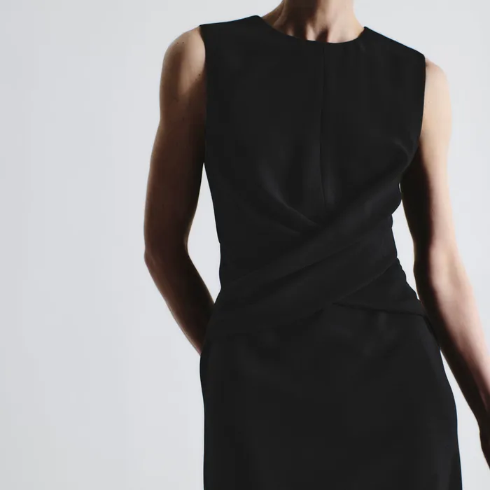 Suiting The Luz Dress 8211 Everyday Crepe Black 8211 M M LaFleur Women