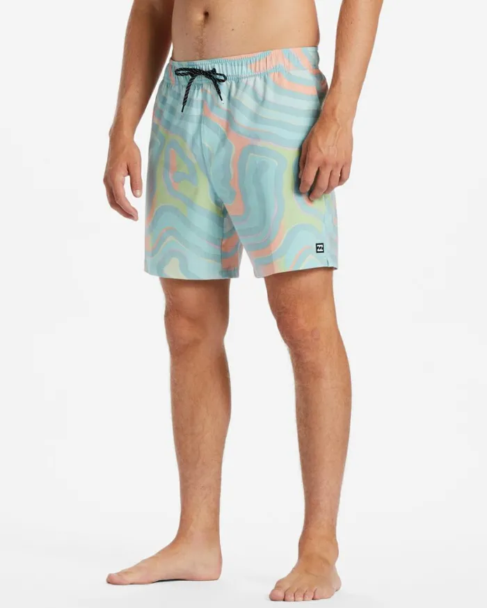 Sundays Layback 17034 Boardshorts Dusty Jade Men Billabong Side Pockets