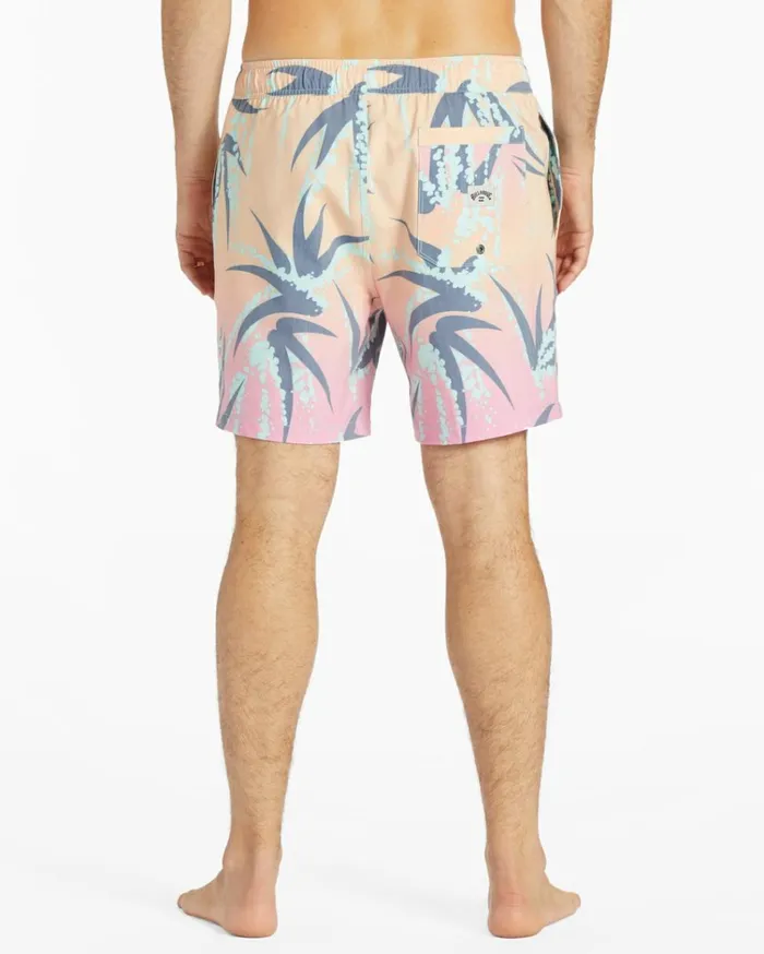 Sundays Layback 17034 Boardshorts Fade Men Billabong Elastic Waist Boardshorts