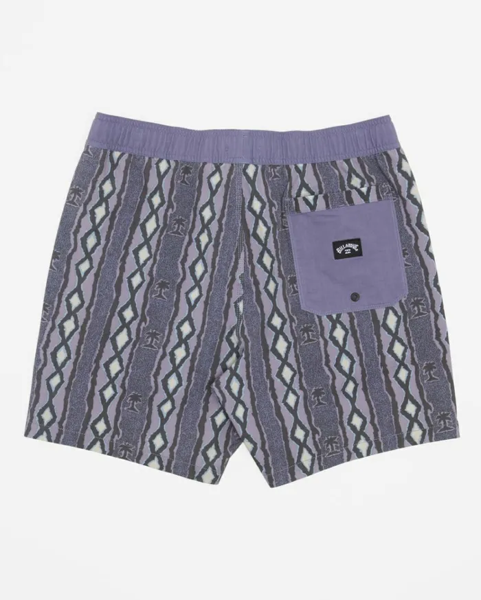 Sundays Layback 17034 Boardshorts Lavender Men Billabong Side Pockets