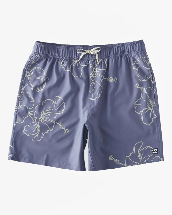 Sundays Layback 17034 Boardshorts Light Lilac Men Billabong Elastic Waist Boardshorts