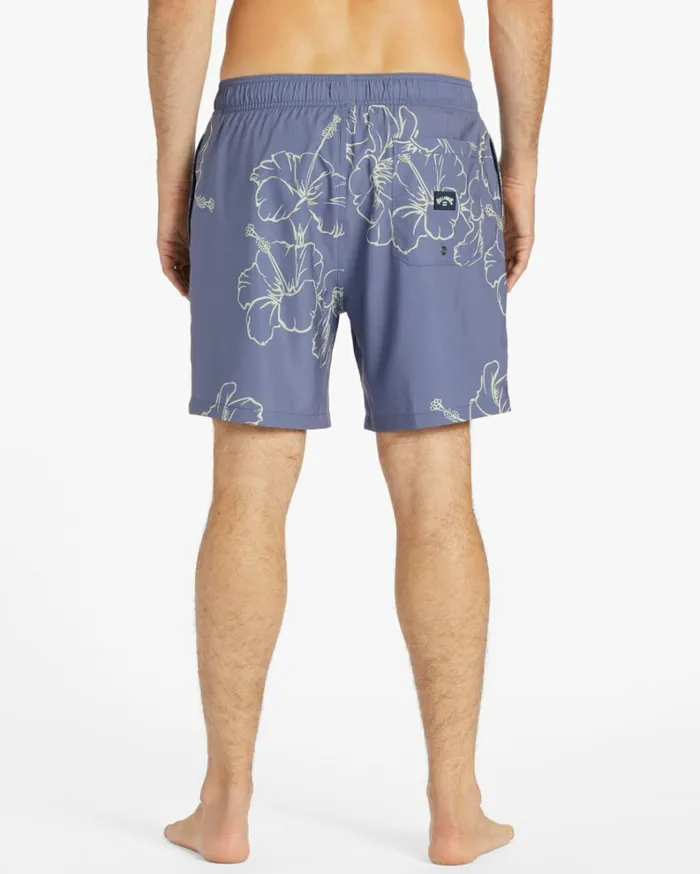 Sundays Layback 17034 Boardshorts Light Lilac Men Billabong Elastic Waist Boardshorts