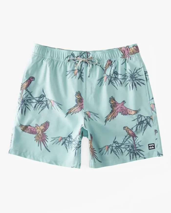 Sundays Layback 17034 Boardshorts Mist Men Billabong Elastic Waist Boardshorts