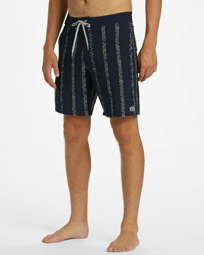 Sundays Lo Tide 19034 Boardshorts Indigo Men Billabong Side Pockets