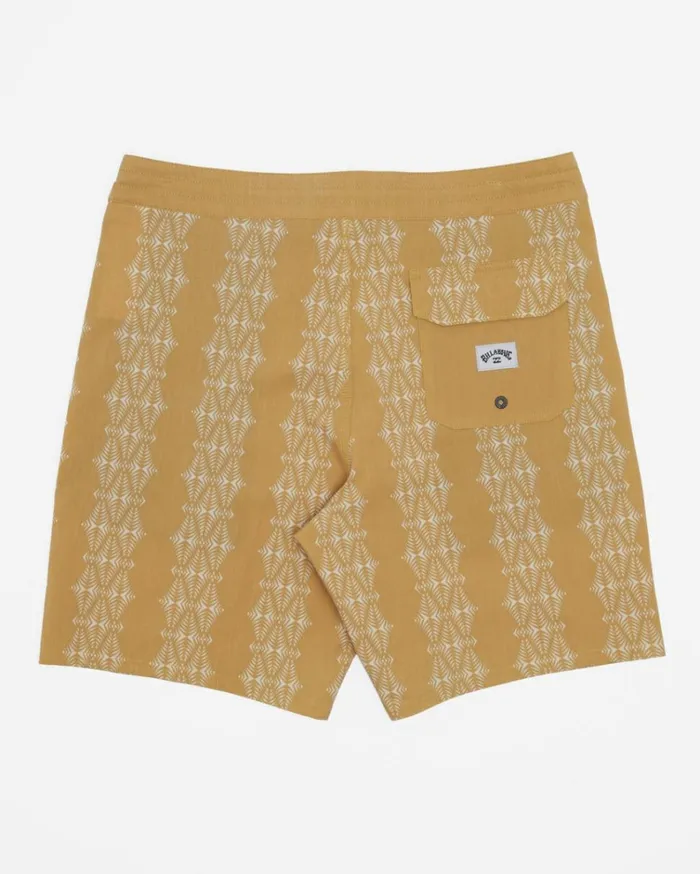 Sundays Lo Tide 19034 Boardshorts Mustard Men Billabong Side Pockets
