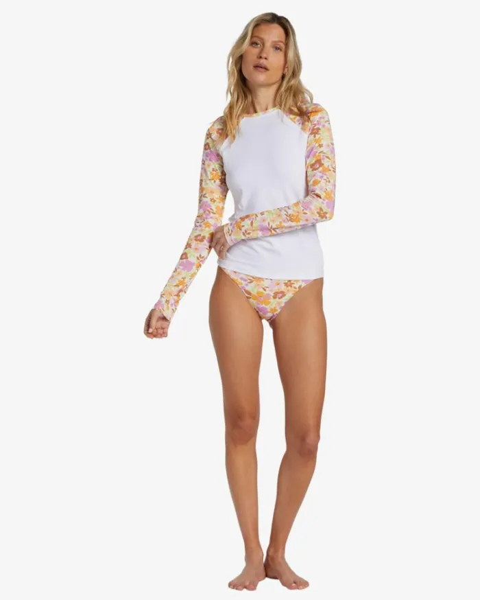 Sungazers Long Sleeve Surf Tee Multi Women Billabong Rashguards and Bodysuits