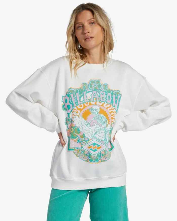Sunny Days Sweatshirt Salt Crystal Women Billabong Sweatshirts and Fleece