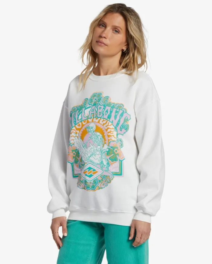 Sunny Days Sweatshirt Salt Crystal Women Billabong Sweatshirts and Fleece